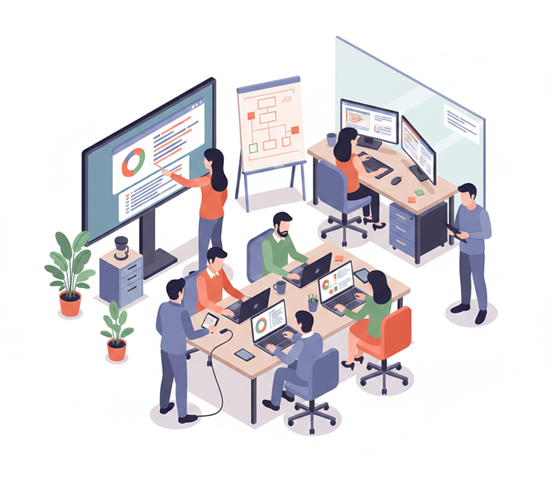 Людина працює за ноутбуком вдома